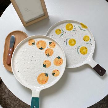 Großhandel B2B Pizzapfanne aus Keramik platte Servierplatte Keramisch 9zoll